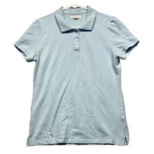 Aeropostale Performance Polo Shirt Womens XL Light Blue Cotton Stretch Tennis